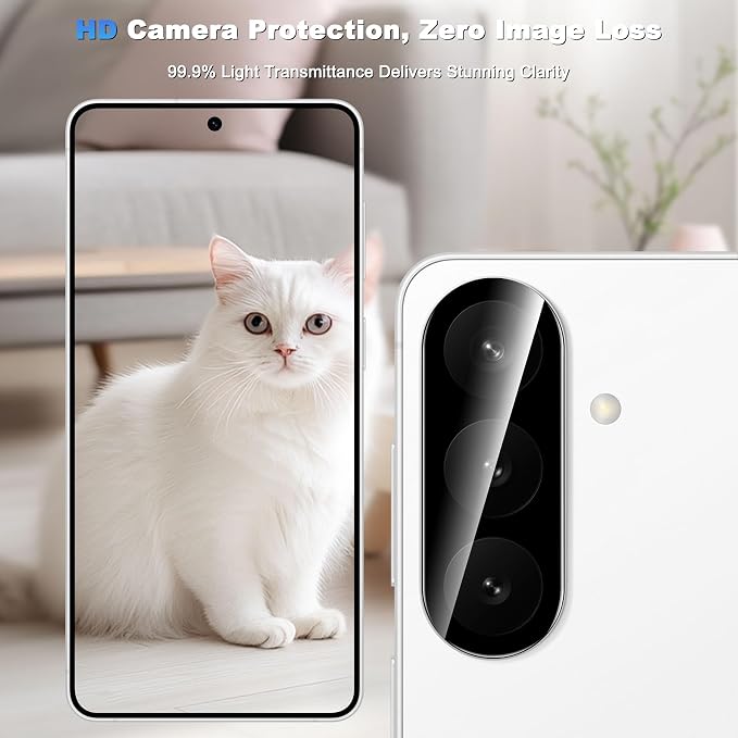 WHPXJY 2026 New Upgrade for 3 pack Samsung Galaxy S26 Plus/+ Camera Lens Protector-Tempered Glass Cover, 9H+ Shatterproof/Anti-scratch/Maintains Original Clarity/Easy to Install - Image 4