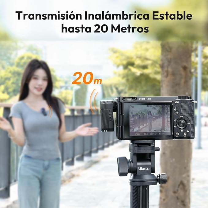 ULANZI A100 Wireless Lavalier Microphone Lapel Mic for Camera and Phone w USB C/3.5mm/Plug, 32KHz 16Bit, Noise Cancellation, 13.5-Hour Battery, Clip on Microphone for Video Podcast Vlog YouTube - Image 5