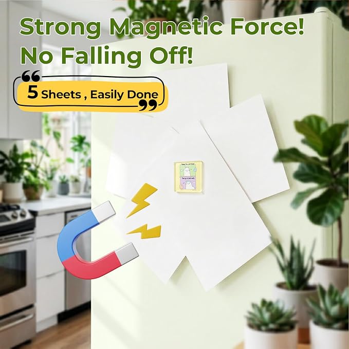 24 Pack Clear Acrylic Fridge Magnets - DIY Magnetic Photo Frames with Magnet & Adhesive Backing. Bulk Craft Kit Includes 26 Blank Cards & Organizer Box for Office Decor, Gifts & Art. - Image 4
