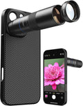 MIAO LAB 10X Telephoto + 200mm Macro Lens for iPhone 16 Pro Max, 2-in-1 Telephoto & Macro with 17mm Thread Interface & Dedicated Case – Perfect for Concerts, Travel, and Outdoor Exploration by MIAOLAB