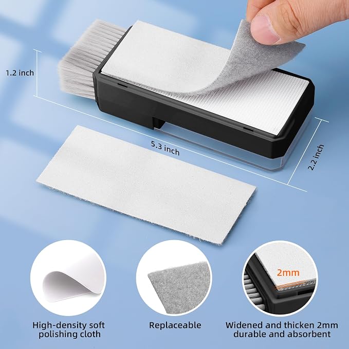 Keyboard Cleaner & Laptop Cleaning Kit, All-in-1 for Computer PC, Black | Electronics Deep Cleaning Reusable Brush Tool, Screen-Safe Spray, for iPhone iPad Macbook Airpod Camera, Gaming Accessories - Image 6