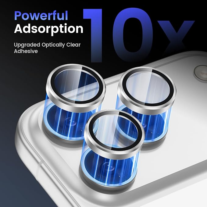 Tensea Camera Lens Protector Compatible for iPhone 17 Pro Max/17 Pro | Metal Aluminum Alloy Tempered Glass Cover Camera Screen Protector Accessories, Case Friendly - Image 4