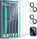 Ferilinso 3 Pack Screen Protector for iPhone 14 / iPhone 13, Tempered Glass | 9H+ Hardness, Military-Grade Shatterproof, HD Clear, Case Friendly, Easy Installation Bubble Free, with Camera Lens Protector by Ferilinso