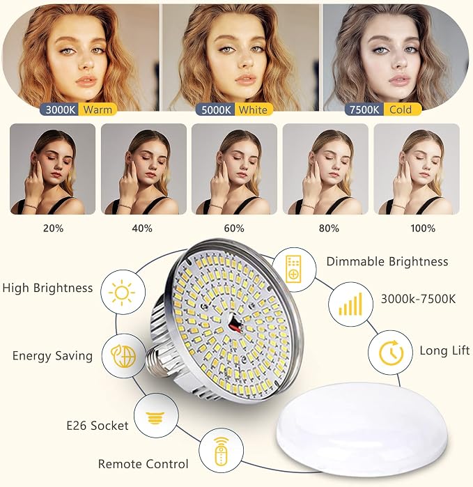 Torjim Softbox Photography Lighting Kit | 16" X 16" & 85W LED Studio Light | Soft Diffusion For Even Light | 3000-7500K Adjustable LED Bulbs for Studio Photo Video Recording Live Streaming Portraits - Image 2