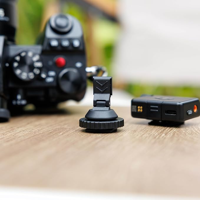 JJC Cold Shoe Mount Adapter for DJI Mic Mini / Mini 2 2S, Stable Anti-Slip | with Tighten Knob & 1/4"-20 Hole, High-Stength ABS, Angle Adjustable, Hot Shoe Accessories for DSLR Camera Video Recording - Image 9