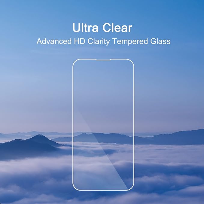 Ailun 3 Pack Screen Protector for iPhone 14 Plus/iPhone 14 Pro Max | 6.7 Inch,Tempered Glass, Sensor Protection, Dynamic Island Compatible, Case Friendly - Image 4