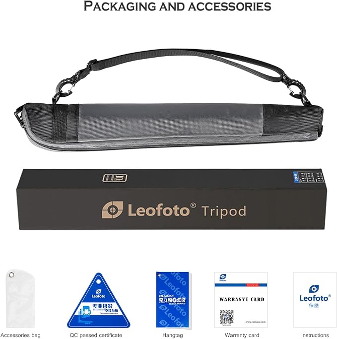 LEOFOTO Carbon Fiber Travel Monopod 6-Section 65" Tall MP-366C - Image 7