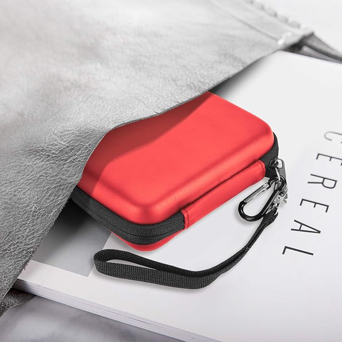 ProCase External Hard Drive Travel Case for 2.5" HDD/SSD -Red | Fits Seagate Portable, Samsung T9, WD Elements, My Passport, Toshiba Canvio Basics, 1TB-5TB Drives, USB 3.0 HDD/SSD Storage - Image 7