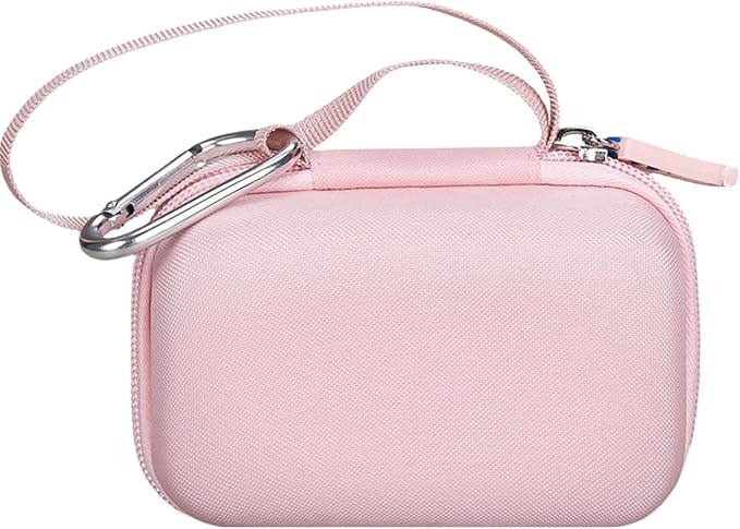 Digital Camera Case for FJFJOPK/for Lecnippy 4K Vlogging Camera/SECHKISS/Fleafer Upgrade FHD 1080P Digital Camera with Mesh Pocket for Accessories SD Card Cable (Case Only) (Pink) - Image 9