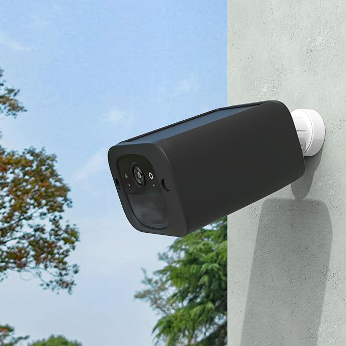 HOLACA Protective Silicone Cover Skin for eufy SoloCam S220 Camera (1 Pack) | Black, Anti-Scratch, Perfect fit, Outdoor Hidden, Extra Protection, Does not affect the camera interface - Image 3