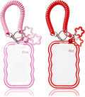 2 Pack Cute Photocard Holder Keychain,Kpop Photo Card Holder | Creative Photo Protector Keychain Accessories for Bus Card, Daily Display & Travel Decorations Gifts by Unknown