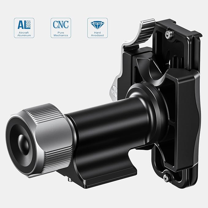 Leofoto Monopod Gimbal Head, 360° Tilt Birdwatching Photography Head for Monopods, 3/8" Mounting Hole and Arca-Type Quick Release Clamp for Panning Clamp/L Plate, Max Load to 10kg/22.05lb (MPG-01L) - Image 6