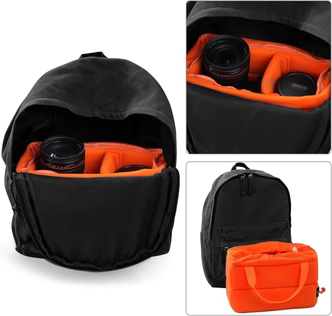 Koolertron Shockproof Camera Photo Bag for SLR TLR Camera Insert Partition Padded Case,Can be Put Directly Into the SLR Camera Bag With Freely Adjustable Compartment - Image 7