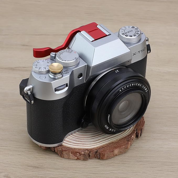 Haoge THB-XT30R Metal Hot Shoe Thumb Up Rest Hand Grip for Fujifilm XT50 Fuji X-T30 II III X-T10 X-T20 X-T30 XT10 XT20 XT30 XT30III Camera Red - Image 4