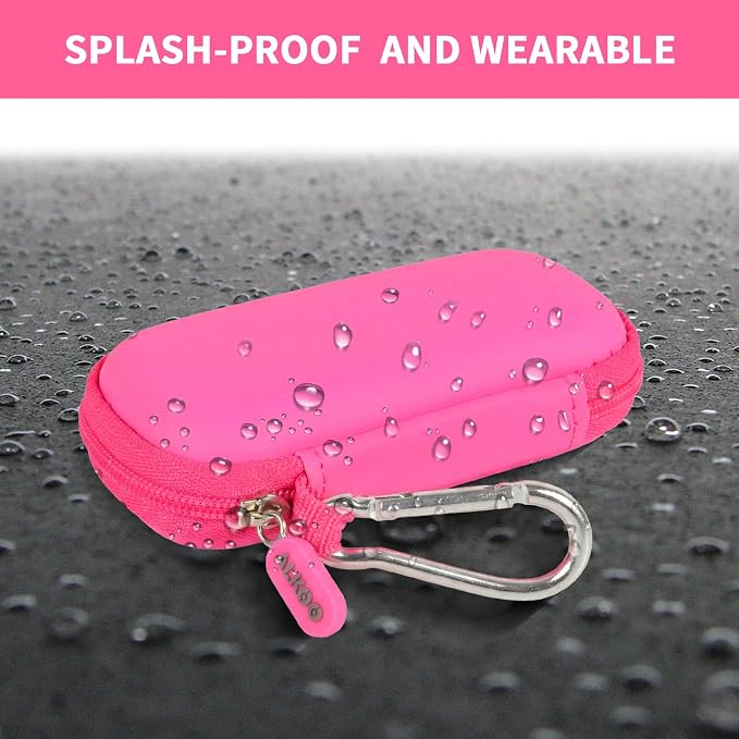 USB Flash Drive Case, SD Card/Thumb Drive/Memory Cards Holder, Bag Only | SDXC/SDHC Storage, Electronic Accessories Organizer for SanDisk / for Samsung, for Students/IT/Office/School/Travel, RoseRed - Image 5