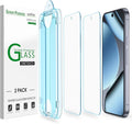 amFilm OneTouch for Google Pixel 10 Pro/Pixel 10 [6.3''] Screen Protector | Auto-Alignment, 30s Install, Bubble Free, Scratch & Drop Protection, HD Clear, Case Friendly 2 Pack(Pixel 10/10Pro-6.3'') by amFilm