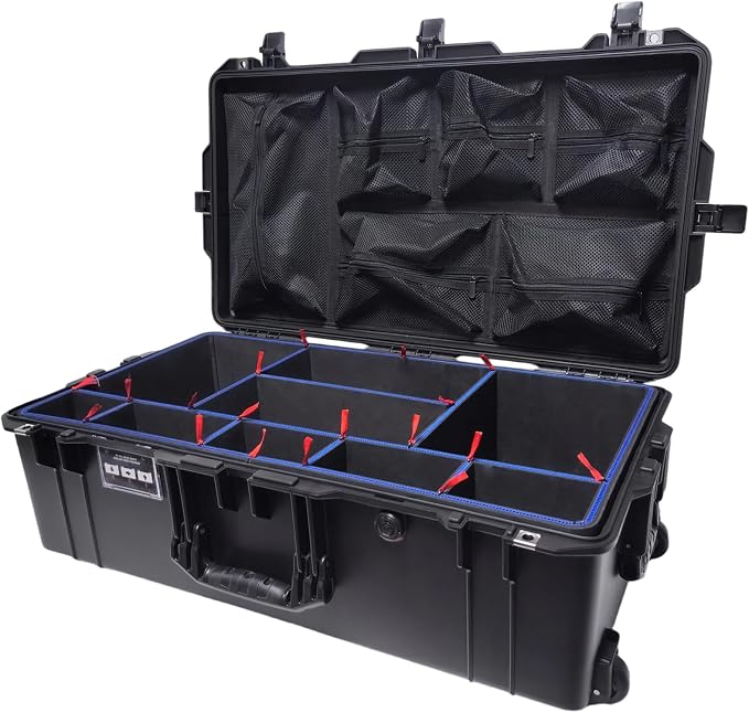 LAFENLIN DIY Divider System for Pelican 1615 Case, U-Clips & Red Tabs | Professional Divider with U-clips & Red Pull Tabs, Utility Knife.Customizable for Tools,Cameras,Medical,Tactical Gear-NO CASE - Image 8