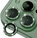 iPhone 13 Pro/13 Pro Max Camera Lens Protector Diamond, Alpine Green | Individual Metal, 9H Hardness, Scratch Resistant, Shockproof, Drop Protection, Case Friendly, Stylish Accessories by Xfilm