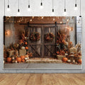 12x8ft Fall Thanksgiving Backdrop Pumpkins Autumn Harvest Pumpkins Barn Photography Background Hay Maple Leaves Birthday Party Decorations Banner Photo Booth Props by Leowefowa