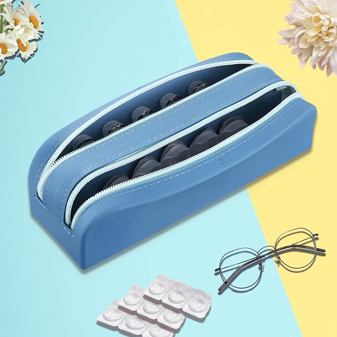 AITIME Disposable Daily Contact Lens Organizer Dispenser with Labeled R&L | Contact Lens Travel Case Holder 40 Lens,Color Contact Lens Storage Bag Kit - Image 4