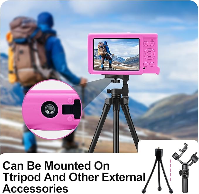 Easy Hood Camera Case for Canon ELPH 360/IXUS 285 HS/IXY 650 Camera,Rose | With Removable Lens Cover,Soft Silicone Protective Case,Anti-Scratch,Dustproof,Shockproof,Enhanced Grip,Camera Accessories - Image 6