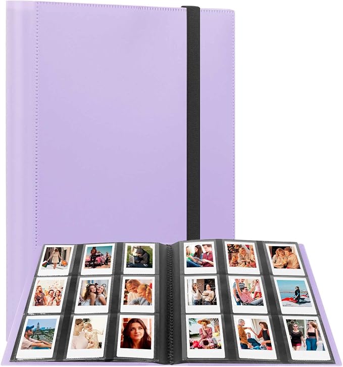 432-Pocket Photo Album for Fujifilm Instax Mini Instant 2x3'' Photos | Fits Polaroid Snap, PIC-300 ,Z2300 Camera, Mini Link Pinter, Photo Book for Birthday, Anniversary, Family Memories, Purple by Rekeen