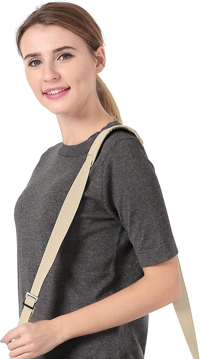 MOSISO 56 inch Shoulder Strap, Adjustable Soft Universal Non-Slip Strap | Thick Replacement Strap, Fit Padded with Metal Swivel Hooks for Laptop Shoulder Bag/Laptop Messenger Bag, Khaki - Image 6