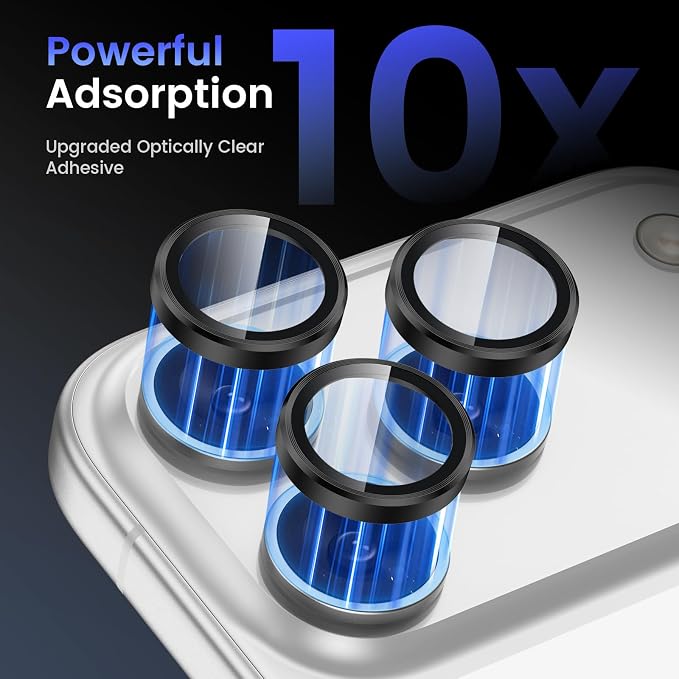 Tensea Camera Lens Protector Compatible for iPhone 17 Pro Max/17 Pro | Metal Aluminum Alloy Tempered Glass Cover Camera Screen Protector Accessories, Case Friendly - Image 4