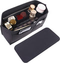 Doxo Purse Organizer Insert for Handbags & Base Shaper 2pc Set, Felt Neverfull MM Organizer Insert, Tote Bag Organizer with Zipper Pocket and Bottle Holder, Fit Speedy 30 Neverfull MM and More,Black-L by Doxo
