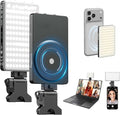 SmallRig M3 Magnetic Selfie Phone Light with Clip, Portable Light | 2000mAh, 120 LEDs, 2700K-6500K, for Content Creators Video Recording, for iPhone/Laptop/Camera/Webcam (Ink Blue) - 5505 by SmallRig