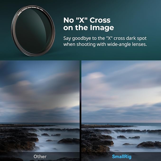 SmallRig 67mm Magnetic VND Phone Filter, ND2-ND32, with Filter Ring | No X Cross HD Optical Glass Waterproof Scratch Resistant Magnetic Adjustable Neutral Density Filter - Image 5
