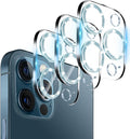 Dengduoduo 3 Pack Tempered Glass Camera Lens Protector for iPhone 12 Pro 6.1", Bling Glitter Sparkle, Ultra HD, 9H Hardness, Anti-Scratch, Case Friendly, Easy to Install [No Affect on Night Shots] by Dengduoduo