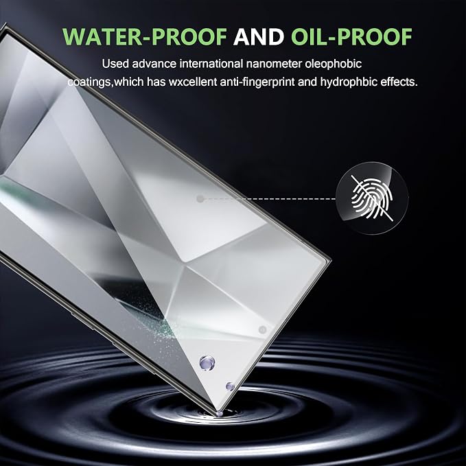 for Samsung Galaxy S25 ultra Screen Protector with Camera Lens Protector,9H Hardness Anti-Scratch Tempered Glass flim, Case Friendly,Anti-Scratch(2+2 PACK) - Image 4