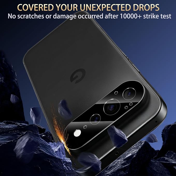 SiHPuoy Camera Lens Protector for Google Pixel Pro XL Tempered Glass 11FT | 4 Pack, 9H+ Hardness, Military Grade Shatterproof, Anti-Scratch, Case Friendly, HD Camera Cover, Does not Affect Night Shots - Image 3