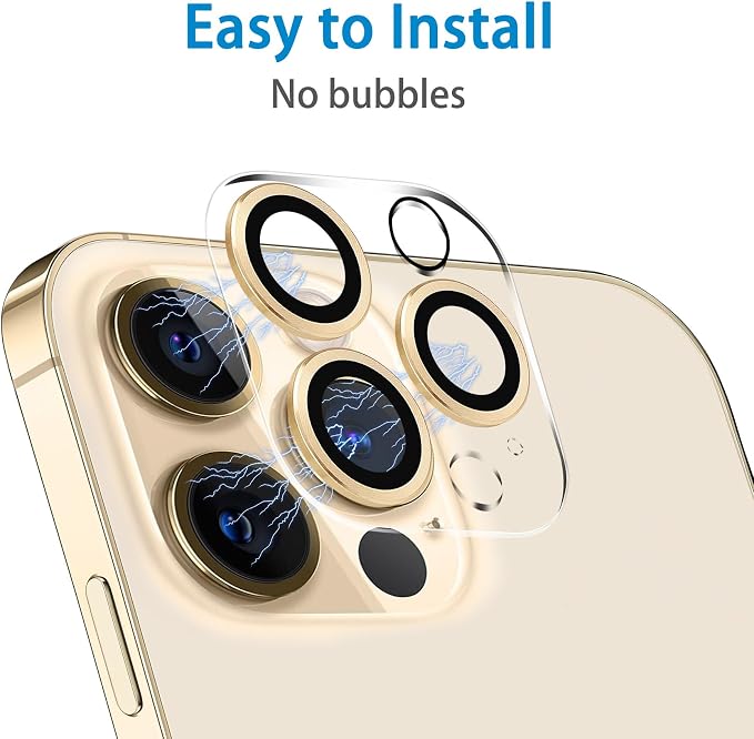 Dengduoduo 3 Pack Tempered Glass Camera Lens Protector for iPhone 12 Pro Max 6.7", Ultra HD, 9H Hardness, Anti-Scratch, Case Friendly, Easy to Install [No Affect on Night Shots] - Image 6