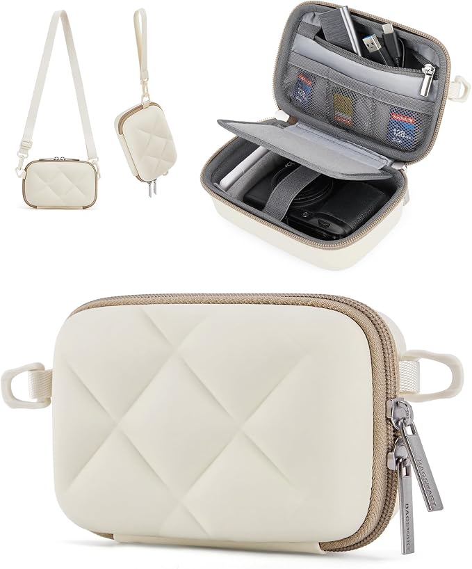 BAGSMART Digital Camera Case Protective Lightweight Camera Bag with Strap | Waterproof & Shockproof Small Camera Case with 2 Carrying Ways for Canon PowerShot G7X Mark II/III/Sony DSCW800/DSCW830 by BAGSMART