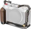 SmallRig Retro Cage for FUJIFILM X-M5, Built-in Wooden Handgrip and Quick Release Plate for Arca, Included Windshield/Hot Shoe Cover/Shutter Release Button - 4892 by SmallRig