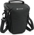 Besnfoto Camera Bag Small, Top-Load Holster Case for Mirrorless DSLR Compatible with Sony A7 IV, Canon R5 R6, Nikon Z6 Z7 with 24-70mm Lens, Compact Travel Shoulder Case with Belt Loop by Besnfoto