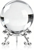 ZEERSHEE 3.9in Crystal Ball with Stand, Photography Prop for Decor | Premium K9 crystal Polished for exceptional clarity Includes display stand and gift box Ready to display by ForCrystalLovers