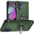 for Moto G 5G 2022 Case, Motorola Moto G 5G Case with HD Screen Protector, [Military Grade 16ft. Drop Tested] Ring Shockproof Protective Phone Case for Motorola G 5G 2022,Army Green by Aozuoton