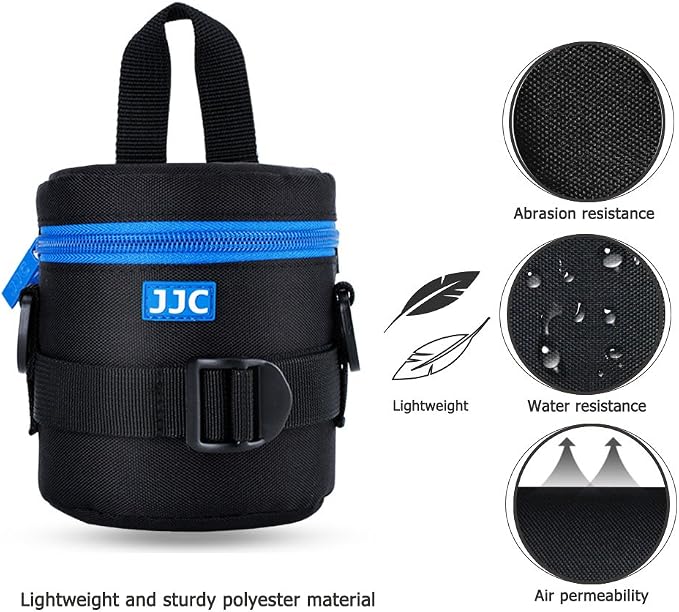 JJC Deluxe Lens Case Pouch Bag for Camera Lens Below 2.95" x 3.93"(D x L) | for Canon EF-S 18-55mm/EF 50mm f1.8/RF-S 18-150mm, Nikon AF-S 18-55mm/AF-P 18-55mm, Fuji XC 16-50mm/XF 18-55mm Lens & More - Image 2