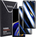 Didisky 2 Pack Privacy Screen Protector for Samsung Galaxy Note 9 Tempered Glass, 3D Curved Full Coverage, Anti-Spy,9H,Bubble Free,Easy to Install,Anti Scratch by Didisky