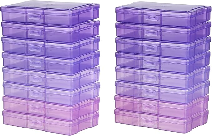 novelinks Photo Storage Boxes with Handle, Photo Organizers and Storage | 1Pack Color, Photo Albums 4x6 Pictures, Photo Cases, Classroom Organization, Index Card Box, Photo Card Holder, Seed Storage - Image 2