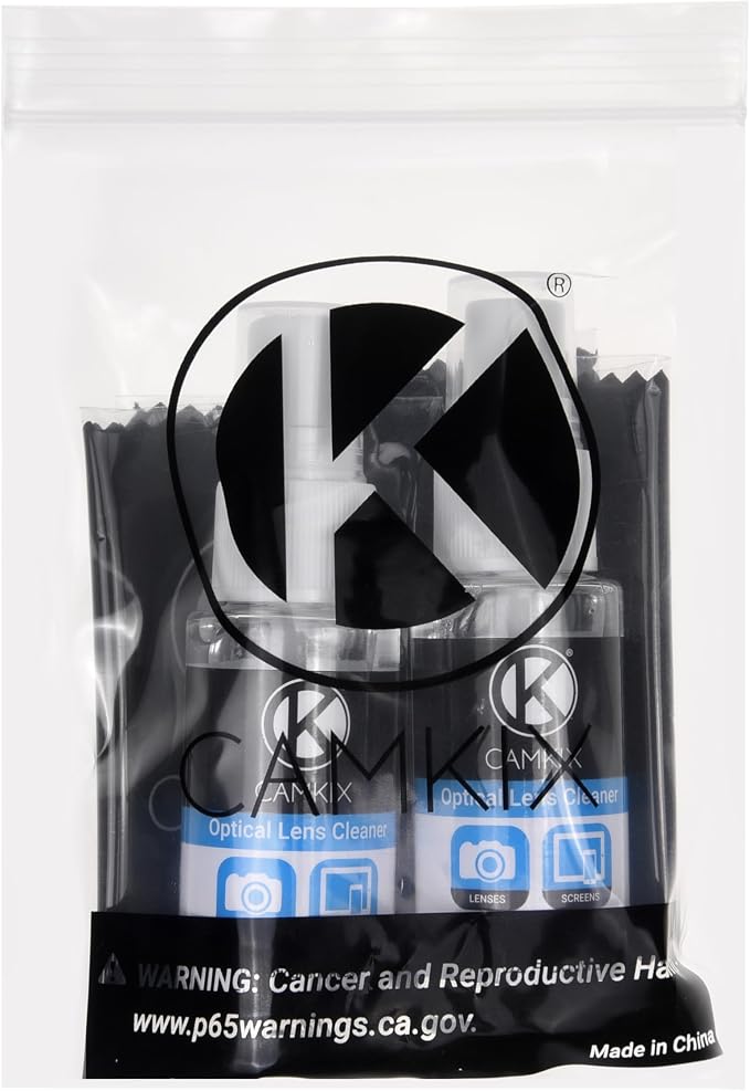 Camkix Lens and Screen Cleaning Kit - 2X Cleaning Spray 2X Microfiber Cloth - Perfect to Clean The Lens of Your DSLR and Compatible with Your Camera, Smartphone, Tablet, Notebook, etc. - Image 5