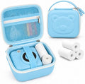 PAIYULE Kids Instant Print Camera Case for ESOXOFFORE for Dylanto | Hard Shell,Mesh Pocket,Wrist Strap,for Gofunly,for GREENKINDER,for DUDUDRAGON,for Zostuic,for Careenoah (Box Only)SkyBlue by paiyule