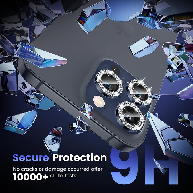 Tensea Camera Lens Protector Compatible for iPhone 17 Pro Max/17 Pro/15 Pro Max/15 Pro/16 Pro Max/16 Pro/14 Pro Max/14 Pro, Metal Tempered Glass Cover Camera Screen Protector Accessories,Case Friendly - Image 5