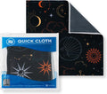 Microfiber Wholesale Quick Cloth Glasses Cleaning Cloths 8x8 Astrology | 1-Pack with Case | Double-Sided Lens Cleaner for Eyeglasses, Camera & Screens | Reusable Microfiber Glass Polishing Cloths by MicrofiberWholesale