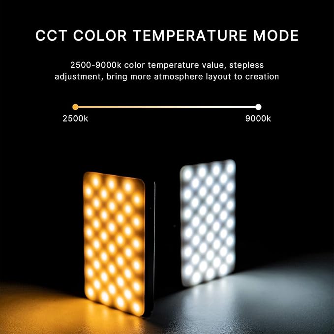 VIJIM VL120 RGB Video Light Portable LED Camera Light Panel 0-360Full Color | CRI 95+ 2500-9000K LED 3100mAh Rechargeable DSLR Lighting for Vlogging, Photography, Video Conference - Image 8