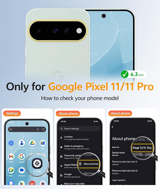 FNTCASE for Google Pixel 11 Pro Case / Pixel 11 Case, with Screen Protector | Fit for Magsafe, Translucent Matte, 14FT Military Grade Drop Protection, Shockproof Protective Phone Cover, Teal - Image 2