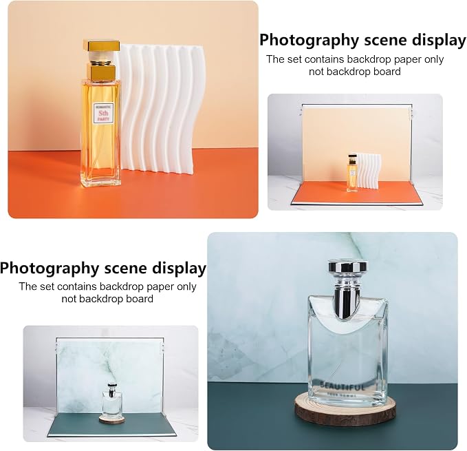 Meking 9PCS 16Patterns Product Photography Backdrops（16.5X11inch） | Photo Background Flat Lay Tabletop Photo Backdrops for Food/Makeup/Jewelry Photography - Image 4